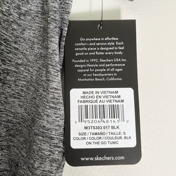 NWT Skechers Women's Godri Essential Tunic Top in Gray Size Small - Picture 9 of 10